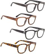 👓 professor vintage style readers: 4 pack reading glasses for enhanced vision logo