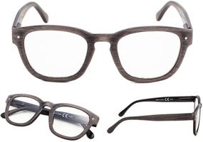 img 2 attached to 👓 Professor Vintage Style Readers: 4 Pack Reading Glasses for Enhanced Vision