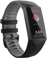 замена силикона notocity fitbit black grey логотип