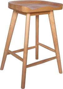 img 4 attached to 🪑 Rivet Counter-Height Kitchen Bar Stool - 24" Natural Birch Wood Finish, by Amazon Brand