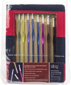 img 1 attached to 🧶 Knitter's Pride Zing Single Ended Crochet Hook Set: 2.75mm to J/6mm - A Crafter's Must-Have!