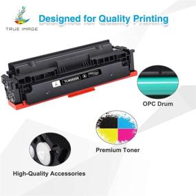 img 1 attached to 🖨️ High Yield Toner Cartridge Replacement for HP Color Pro MFP M479fdw - TRUE IMAGE Compatible 4-Pack (Black Cyan Yellow Magenta)