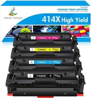 🖨️ high yield toner cartridge replacement for hp color pro mfp m479fdw - true image compatible 4-pack (black cyan yellow magenta) logo