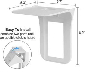 img 1 attached to Space-Saving Outlet Shelf - Easy Install Power Perch for Up to 10 lbs - 2 Pack