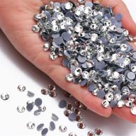 💎 3000 pieces hot fix glass flatback rhinestones - crystal clear ss10 (3mm) - hotfix round crystal gems for diy crafts, clothing & accessories logo