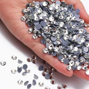 img 4 attached to 💎 3000 Pieces Hot Fix Glass Flatback Rhinestones - Crystal Clear SS10 (3MM) - HotFix Round Crystal Gems for DIY Crafts, Clothing & Accessories