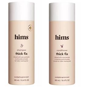 img 1 attached to 🌿 Hims Thick Fix Thickening Shampoo & Conditioner Set - DHT Targeting, Moisturizing, Adds Volume & Moisture. Formulated with Saw Palmetto + Niacinamide. Vegan, Paraben, Sulfate, Cruelty-Free.