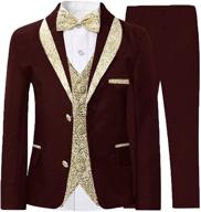 dgmj formal wedding boys' tuxedo apparel in suits & sport coats for fashion logo