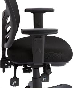 img 1 attached to AmazonCommercial Ergonomic Mid Back Computer Adjustable