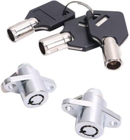 img 4 attached to 🔑 Harley Davidson Touring Electra Glide+Road Glide+Street Glide+Road King+Ultra Glide 1993-2013 Hard Saddlebag Saddle Bag Key Lock Set