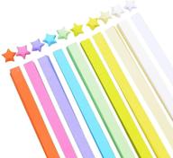 hvogvok 1030 sheets of colorful handcrafted origami lucky star paper - diy paper art creativity pack with 10 color options logo