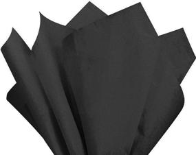 img 2 attached to 🎁 Black Allgala 100-Sheet 20x26 Inch Tissue Gift Wrapping Craft Crepe Paper-GP51002