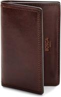 💼 the ultimate men's organizer: bosca mens dolce collection two pocket wallet logo