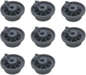 img 4 attached to 🔧 8 Pack of Beaquicy 165314 Dishwasher Lower Rack Wheel - Ideal Replacement for Bosch and Ken-more Dishwashers