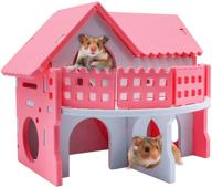 🏠 hylyun wooden hamster house - fun and durable small animal hideout for dwarf hamsters and mice logo