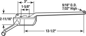 img 1 attached to 🔧 Bronze Surface Mount Wood Casement Operator: Prime-Line Products H 3570 - 13-1/2-Inch