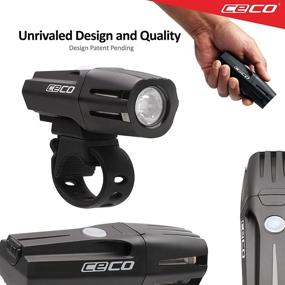 img 1 attached to 🚲 CECO-USA F750 Bike Light: Super Bright 750 Lumen USB Rechargeable Headlight for Commuters & Cyclists