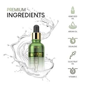 img 3 attached to 🌿 Hemp and Argan Korean Facial Oil - Nourishing, Moisturizing, Repairing, Lifts Skin, Reduces Wrinkles, Fine Lines, and Creases - 50mL
