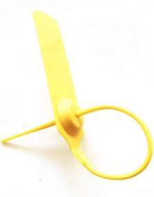 img 3 attached to XF-Vel Pull-Tite Security Seal Tamper Resistant Tags Plastic Padlock Sign Ties Numbered (Yellow