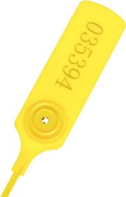 img 2 attached to XF-Vel Pull-Tite Security Seal Tamper Resistant Tags Plastic Padlock Sign Ties Numbered (Yellow