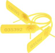 xf-vel pull-tite security seal tamper resistant tags plastic padlock sign ties numbered (yellow logo