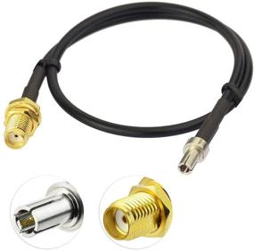img 3 attached to 🔌 Eightwood TS9 Male to SMA Female Adapter Cable (2-Pack) - Ideal for 4G LTE AT&amp;T Verizon Netgear USB Modems, MiFi Hotspots, Nighthawk MR1100, AC791L, 7730L - External Antenna Compatibility