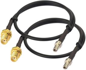 img 4 attached to 🔌 Eightwood TS9 Male to SMA Female Adapter Cable (2-Pack) - Ideal for 4G LTE AT&amp;T Verizon Netgear USB Modems, MiFi Hotspots, Nighthawk MR1100, AC791L, 7730L - External Antenna Compatibility