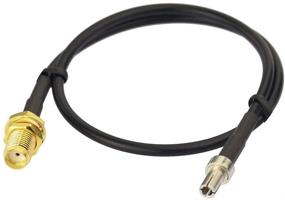 img 1 attached to 🔌 Eightwood TS9 Male to SMA Female Adapter Cable (2-Pack) - Ideal for 4G LTE AT&amp;T Verizon Netgear USB Modems, MiFi Hotspots, Nighthawk MR1100, AC791L, 7730L - External Antenna Compatibility