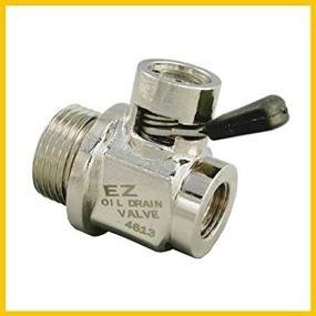 img 1 attached to 🔧 EZ (EZ-111) Silver Oil Drain Valve with 14mm-1.25 Thread Size