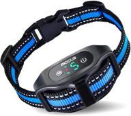 🐶 rechargeable dog bark collar with beep vibration shock - humane anti-bark collar for small medium large dogs - 5 adjustable sensitivity levels - effective dog training device logo