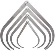 comiart stainless steel bent-leg caliper set for clay 🔧 sculpture, ceramic measuring, and pottery tools - 12-inch, 10-inch, 8-inch, 4-inch logo