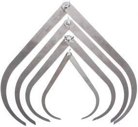 img 2 attached to COMIART Stainless Steel Bent-Leg Caliper Set for Clay 🔧 Sculpture, Ceramic Measuring, and Pottery Tools - 12-inch, 10-inch, 8-inch, 4-inch