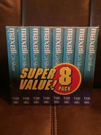 📼 maxell 214150 t120gx/8pk vhs cassette standard grade t-120, 6 hour - 8 pack: unbeatable quality and value logo