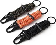 🔑 titan 6” tactical paracord keychains: enhanced with survivorcord ideal for outdoor enthusiasts, military personnel, and everyday carry (edc) needs - durable and reliable components for camping, hiking, hunting, and more! логотип