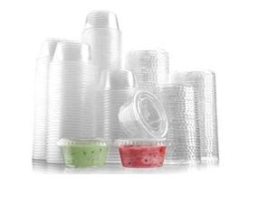 img 2 attached to Buhaya Care 100: Crystal Clear Disposable Plastic Portion Cups (2 oz) – Airtight Lids, Leakproof & Jello Shot Cups – 100 Pack