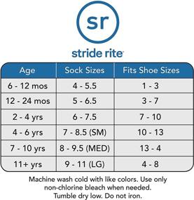 img 1 attached to Девочки Stride Rite 6 пар: мягкие носочки для кроссовок из смесового хлопка различных цветов - сердца, звезды, полоски - размеры от 2T до большого