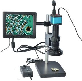 img 4 attached to 🔬 HAYEAR 14MP Industrial Digital Microscope Camera: HDMI and USB Outputs, 180X C-Mount Lens, 8" HD LCD Monitor, 60 LED Illumination Light Lamp