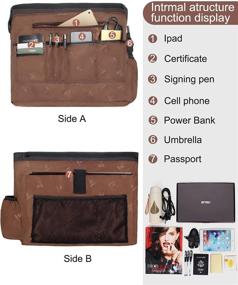 img 2 attached to 👜 Black USB Laptop Tote Bag by Chomeiu - 15.6 inch Laptop Organizer Bag for Women, Ideal Teacher Work Purse