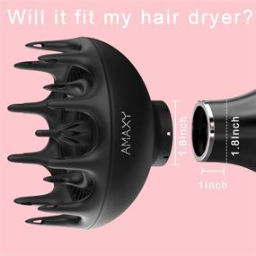 img 1 attached to 🌸 Reviving Lotus Hair Diffuser by AMAXY - Enhances Natural Curls, Adds Volume, and Reduces Frizz - Designed for 1.8 in Diameter - Professional Blow Dryer Attachment