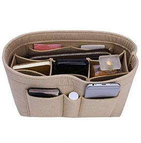 img 4 attached to Versatile Insert Organizer Handbag: Perfectly Sized for Women's Accessories