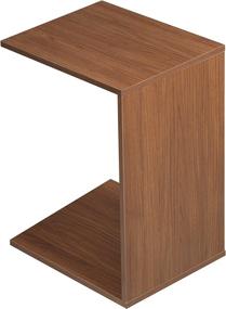 img 1 attached to 🌰 Walnut Niche Mobile Side Table: Stylish and Practical Addition to Your Living Space