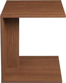 img 2 attached to 🌰 Walnut Niche Mobile Side Table: Stylish and Practical Addition to Your Living Space