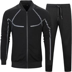 img 4 attached to MANTORS Tracksuit Casual Jogging Athletic Sports & Fitness