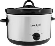 🍲 crock-pot scr503sp 5-quart smudgeproof round manual slow cooker with dipper, silver: convenient and mess-free cooking experience логотип