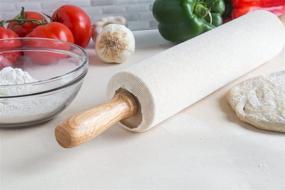 img 1 attached to 🦊 Protect Your Dough with Fox Run Rolling Pin Covers, Cotton, Set of 2