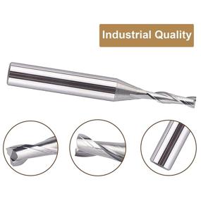 img 2 attached to SPE Tool Spiral CNC Router Bit - 1/8 inch Cutting Diameter, HRC55 Solid Carbide End Mill for Wood Carving - Up Cut, 1/4 inch Shank