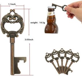 img 1 attached to 🔑 WODEGIFT 100 PCS Key Bottle Opener Wedding Favors with Tag - Bridal Shower Gift for Guests