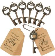 🔑 wodegift 100 pcs key bottle opener wedding favors with tag - bridal shower gift for guests логотип