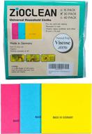 zioclean 30 pack german universal color 🧼 dish cloths - superior absorbency & eco-friendly cleaning cloth логотип