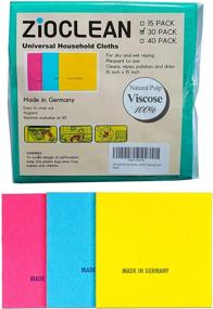 img 4 attached to ZIOCLEAN 30 Pack German Universal Color 🧼 Dish Cloths - Superior Absorbency & Eco-Friendly Cleaning Cloth